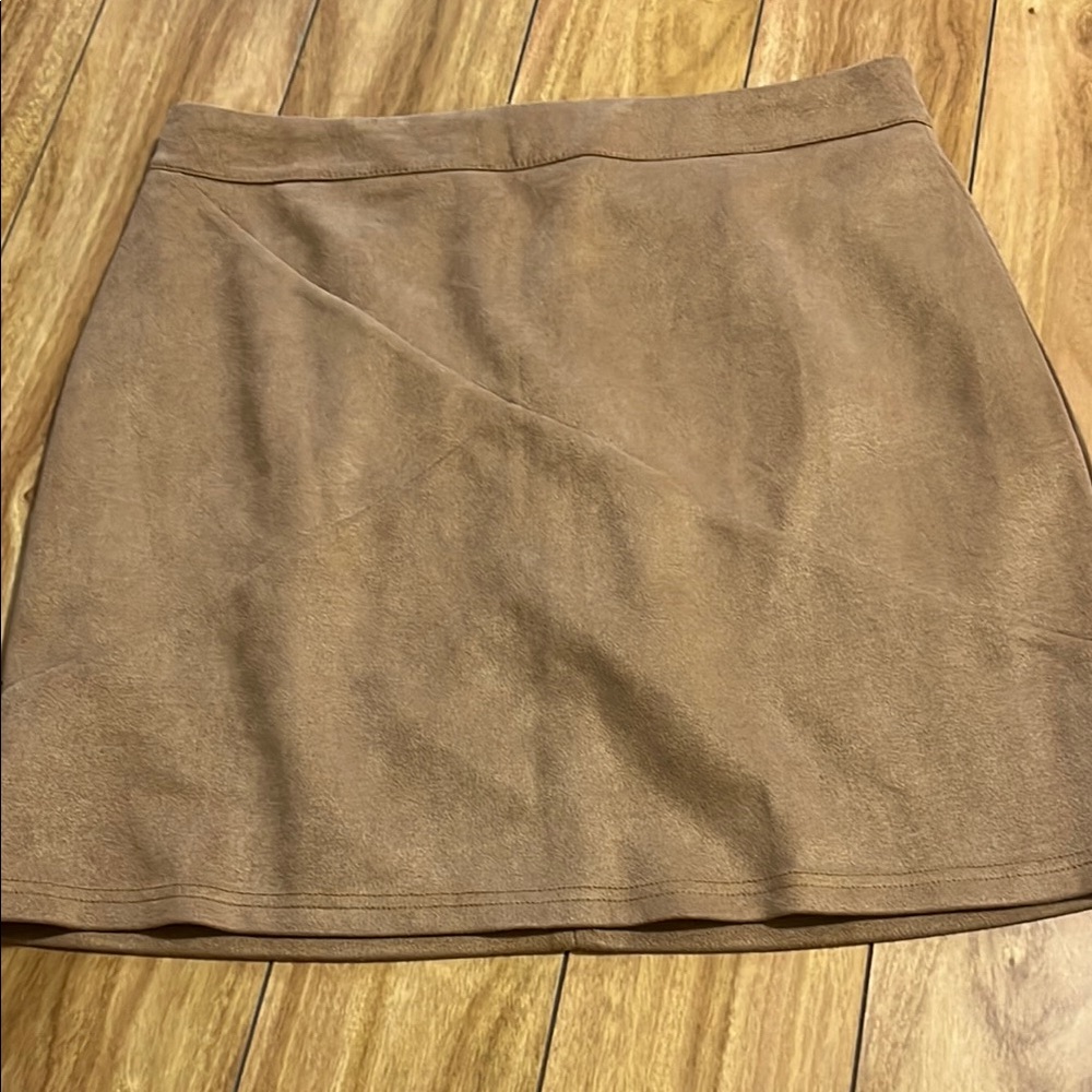 Classic Tan Suede Skirt
